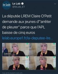 France: Réponse à la députée LREM "Claire O' Petit" | Actualités France | Scoop.it