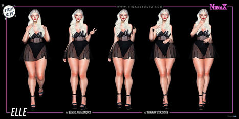 Elle Bento Pose Pack June 2021 Group Gift by NinaX | Teleport Hub - Second Life Freebies | Second Life Freebies | Scoop.it