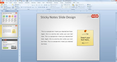 Free Sticky Notes PowerPoint Template with Colored Post It | Free Business PowerPoint Templates | Scoop.it