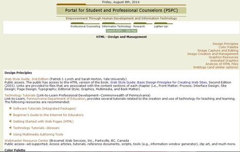 HTML--Design and Management-Portal for Student and Professional Counselors (PSPC) | 21st Century Learning and Teaching | Scoop.it
