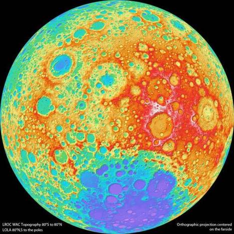 Topographic Moon Map | Amazing Science | Scoop.it