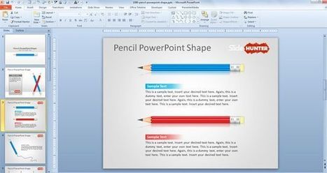 Free Pencil PowerPoint Shape - Free PowerPoint Templates - SlideHunter.com | Free Business PowerPoint Templates | Scoop.it