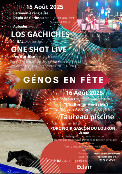 Génos en fête les 15 et 16 août | Vallées d'Aure & Louron - Pyrénées | Scoop.it