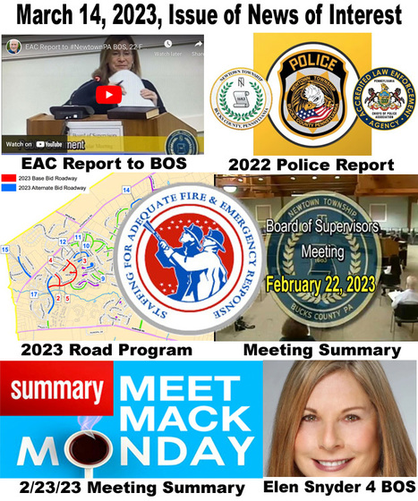 The March 2023 Issue of Mack’s #NewtownPA News of Interest | Newtown News of Interest | Scoop.it