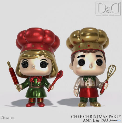 Chef Christmas Party Anne & Paul December 2025 Group Gift by Domus Aurea Design | Teleport Hub - Second Life Freebies | Second Life Freebies | Scoop.it