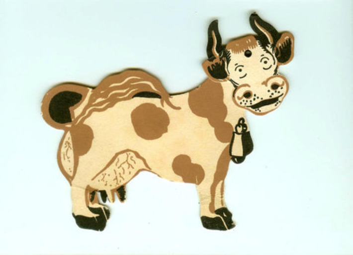 Vintage Die-Cut Mechanical Cow Card National Dairy Council Ad Twin City Unit St. Paul Minnesota 1930s | Antiques & Vintage Collectibles | Scoop.it