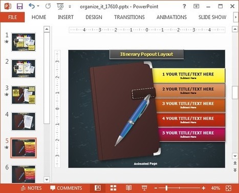 Organize Your Desk Animated PowerPoint Template | PowerPoint presentations and PPT templates | Scoop.it