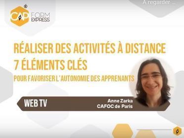 Réaliser des activités à distance, 7 éléments clés pour favoriser l'autonomie des apprenants | Formation : Innovations et EdTech | Scoop.it