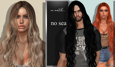 No Sea Unisex Hair July 2021 Group Gift by No Match | Teleport Hub - Second Life Freebies | Second Life Freebies | Scoop.it