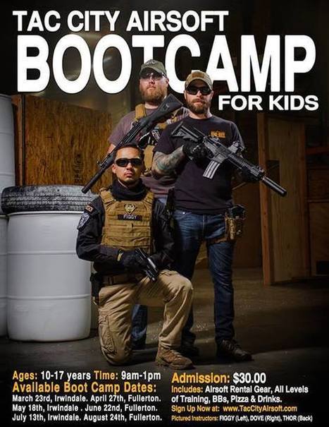 JULY 13: Tac City Airsoft Bootcamp for Kids...Facebook | Thumpy's 3D Airsoft & MilSim EVENTS NEWS ™ | Scoop.it