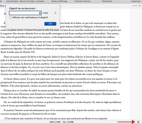 Les bases de l'interface de scrivener - partie 3 le pied de page | Scrivener, lecture et écriture numérique | Scoop.it