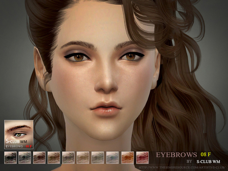 Sims 4 Eyebrows << S-Club (TSR) | Les Sims | Scoop.it