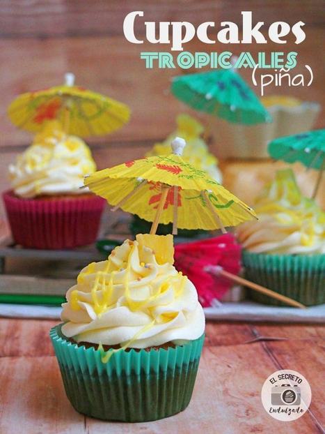 Maravillosos cupcakes tropicales | Passion for Cooking | Scoop.it