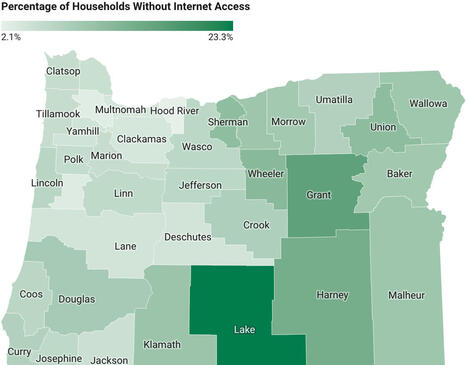 Grant will kickstart internet access in rural Oregon. Where is it most needed? | by&nbsp;Khushboo Rathore / Oregon Journalism Project | LookoutEugene-Springfield.com | Surfing the Broadband Bit Stream | Scoop.it