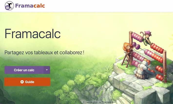 Framacalc. Un tableur en ligne simple, libre et collaboratif – | TIC, TICE et IA mais... en français | Scoop.it