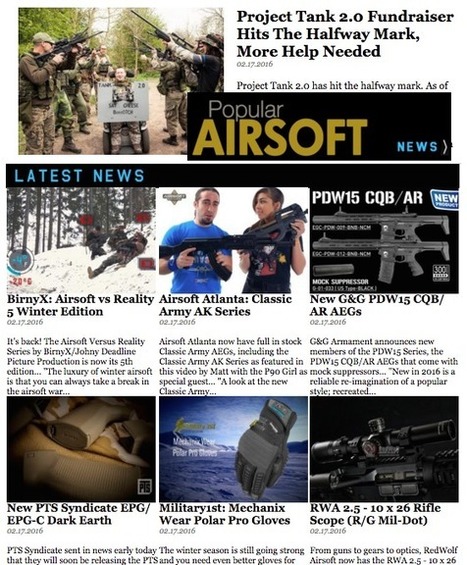 POPULAR AIRSOFT NEWS - FEBRUARY 17! | Thumpy's 3D House of Airsoft™ @ Scoop.it | Scoop.it