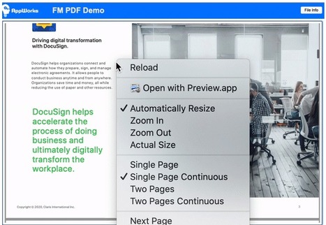 Displaying PDF files in FileMaker | Learning Claris FileMaker | Scoop.it