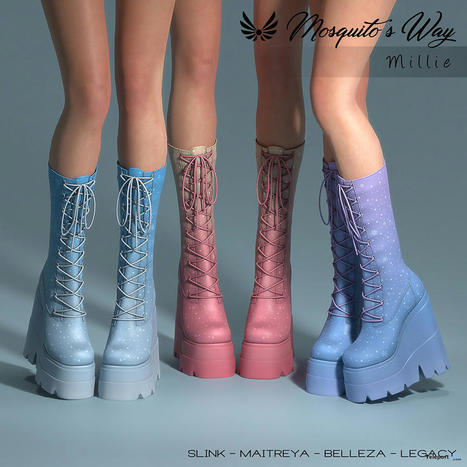 Millie Boots January 2023 Group Gift by Mosquito’s Way | Teleport Hub - Second Life Freebies | Second Life Freebies | Scoop.it