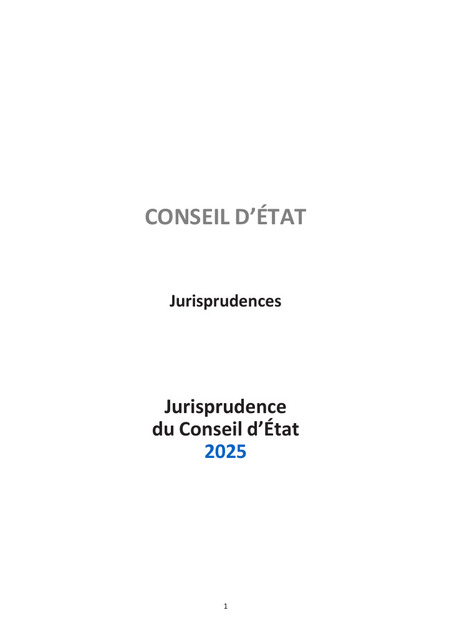 Parution du guide de jurisprudence 2025 du Conseil d&rsquo;&Eacute;tat : &laquo; Le Petit Combarnous &raquo; | Veille juridique du CDG13 | Scoop.it