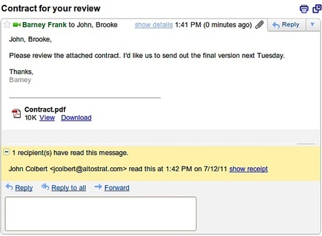 Gmail now sends read receipts, HR staff rejoices - Geek.com | Chief People Officers | Scoop.it