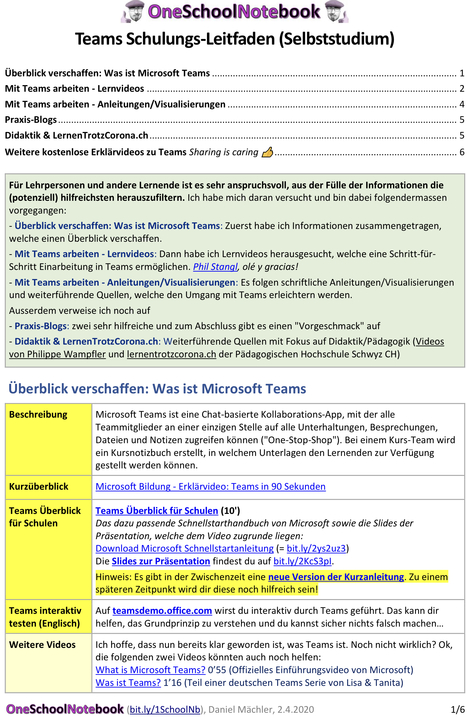 Teams Schulungs-Leitfade | Distance Learning | Scoop.it