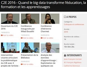 C2E 2016 : Quand le big data transforme l'éducation, la formation et les apprentissages | S-eL : semaine e-learning | Scoop.it