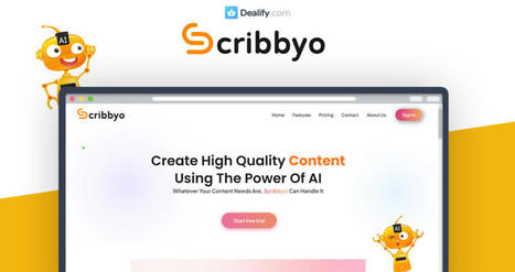 Scribbyo is an all in one AI content generator with 6 amazing features in 1 place: AI writing assistant,AI Image generator,AI Chatbots,AI Voiceover generator,AI Speech to text transcription, AI Cod... | Starting a online business entrepreneurship.Build Your Business Successfully With Our Best Partners And Marketing Tools.The Easiest Way To Start A Profitable Home Business! | Scoop.it