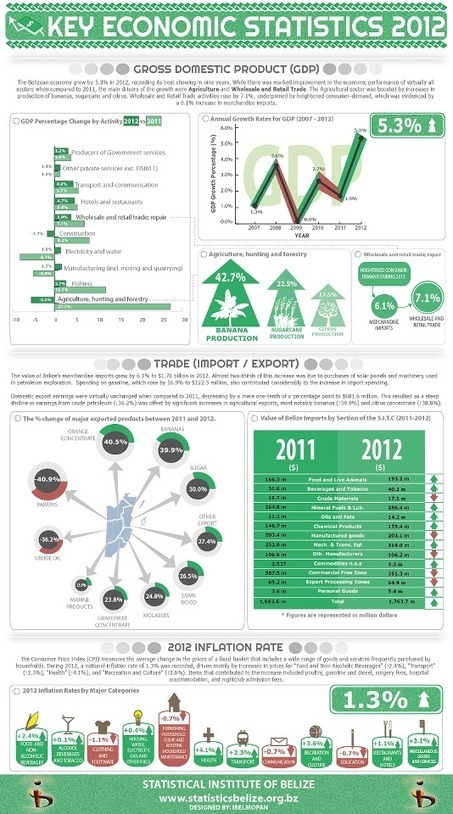 Belize Economic Statistics Infograph | Cayo Scoop!  The Ecology of Cayo Culture | Scoop.it