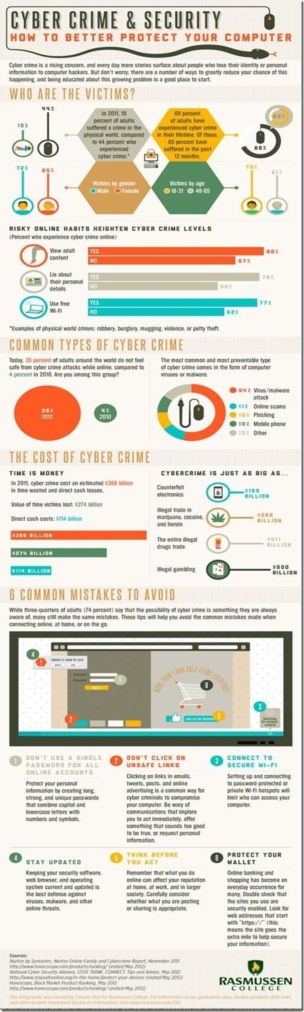 Infographic: Protect Yourself Against Cybercrime | ICT Security-Sécurité PC et Internet | Scoop.it