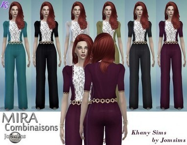 MIRA combinaisons by JomSims - Mode Femmes - Sims 4 << Khany Sims | Les Sims | Scoop.it