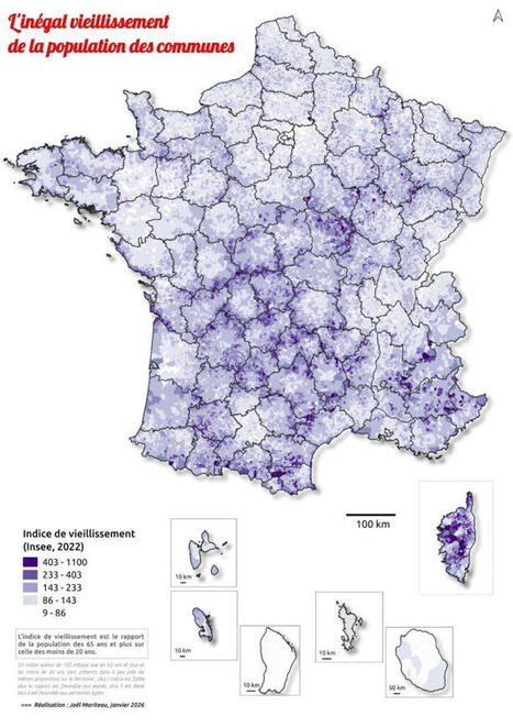En regardant cette carte de Jo&euml;l Mariteau sur le vieillissement de la population &agrave; l'&eacute;chelle communale, c'est autant la donn&eacute;e elle-m&ecirc;me que la m&eacute;thode de cartographie qui m'a interpell&eacute;&hellip; | Lino To... | Nancy, Lorraine | Scoop.it