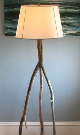 Tripod Driftwood Floor Lamp | 1001 Light ideas ! | Scoop.it