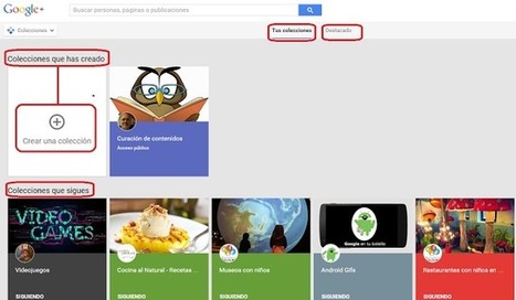 Collecciones, el Pinterest de Google Plus | TIC & Educación | Scoop.it