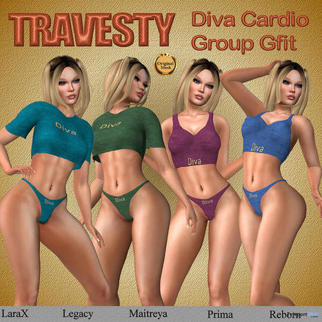 Diva Cardio Outfit April 2024 Group Gift by Travesty | Teleport Hub - Second Life Freebies | Second Life Freebies | Scoop.it
