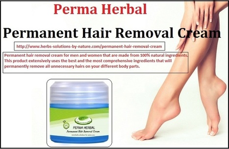 Hair Removal Cream In Herbs Solutions By Nature Scoop It