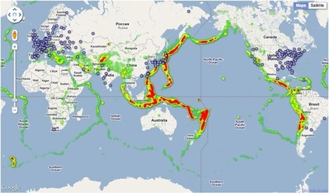 Mapa de plantas nucleares y actividad sísmica | Educación, TIC y ecología | Scoop.it