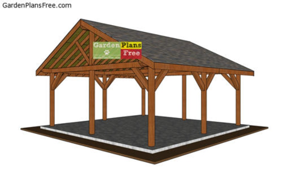 20×20 Gable Pavilion – Free DIY Plans | Free Garden Plans - How to build garden projects | Garden Plans | Scoop.it