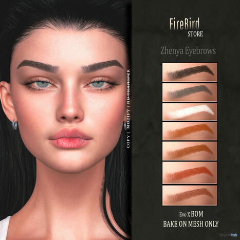 Zhenya Eyebrows October 2025 Group Gift by FireBird | Teleport Hub - Second Life Freebies | Second Life Freebies | Scoop.it