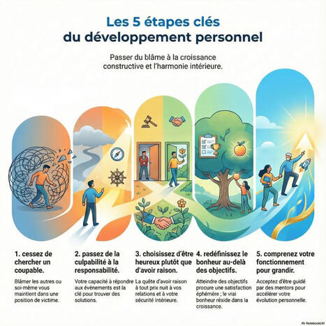 5 Marches pour arrêter de subir sa vie (et pourquoi atteindre vos objectifs ne vous rendra pas heureux) On pense souvent que le développement personnel, c’est devenir une version "parfaite" de… | Q... | Notebook or My Personal Learning Network | Scoop.it