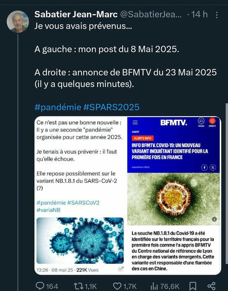 Ben voilà, ça devait arriver, j'avais pas voulu le croire et j'ai été un… | François Lecardonnel | Hésitations Vaccinales: Observatoire HESIVAXs | Scoop.it