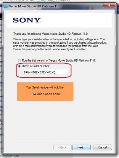 Vegas Pro 15.0 Serial Number