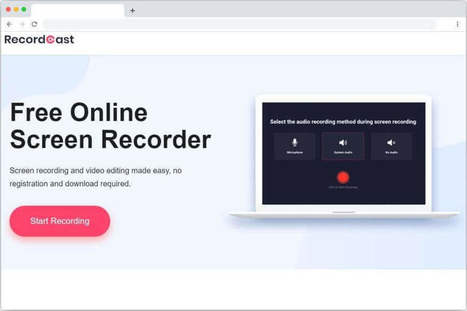 RecordCast. Enregistrer l'écran de l'ordinateur gratuitement | Rapid eLearning | Scoop.it