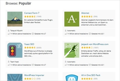 10 beliebteste WordPress-Plugins im Dezember 2016 » perun.net | Wordpress-Webdesign | Scoop.it