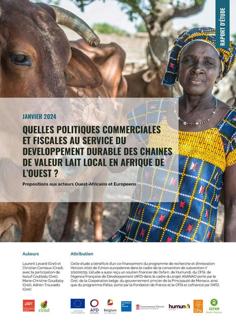 Quelles politiques commerciales et fiscales pour la filière lait local en Afrique de l'Ouest ? | Questions de développement ... | Scoop.it