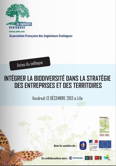 Actes du colloque AFIE "Intégrer la biodiversité dans la stratégie des entreprises et des territoires" | Insect Archive | Scoop.it