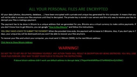 ALERT!!! Dateiendung .zcrypt: Microsoft warnt vor wurmartigem Erpressungstrojaner | #Ransomware #CyberSecurity | ICT Security-Sécurité PC et Internet | Scoop.it