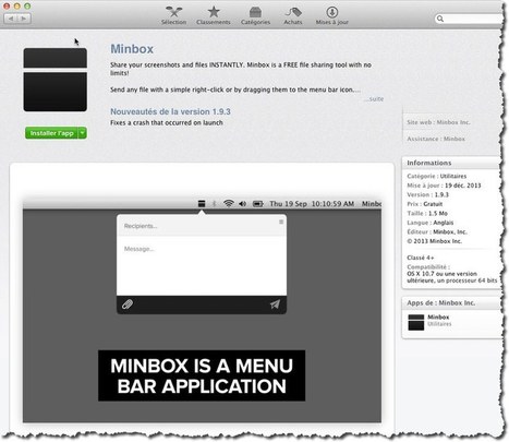 Comment envoyer rapidement de gros fichiers par mail avec Minbox. | François MAGNAN  Formateur Consultant | Scoop.it