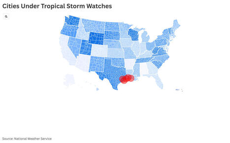 Map Shows Cities Under Tropical Storm Watches as Cyclone Possible - Newsweek | Operation Deimos | Scoop.it