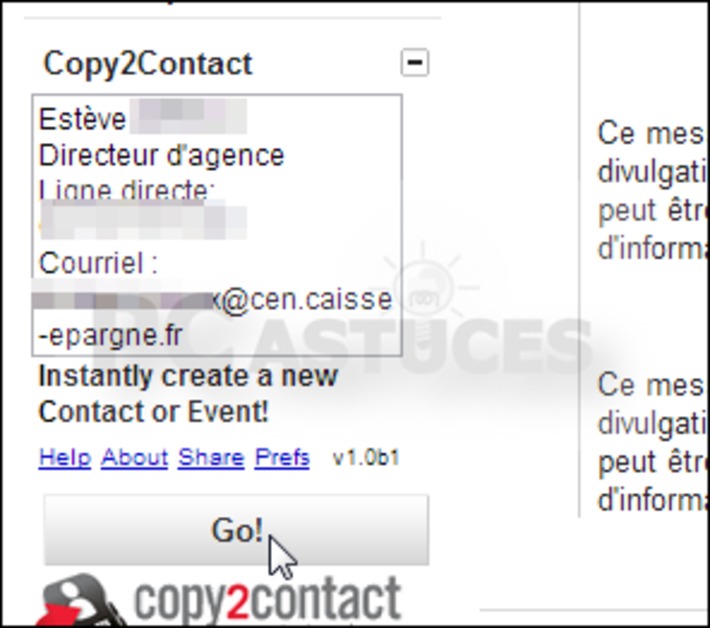 Créer rapidement un nouveau contact à partir d'informations copiées - Gmail | TIC, TICE et IA mais... en français | Scoop.it
