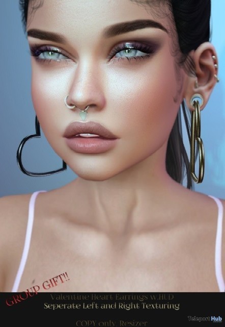 Valentine Heart Earrings February 2018 Group Gift by SAGA | Teleport Hub - Second Life Freebies | Second Life Freebies | Scoop.it